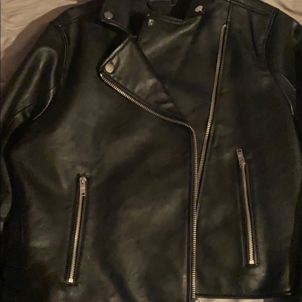 Vegan leather jacket from Abercrombie &Fitch